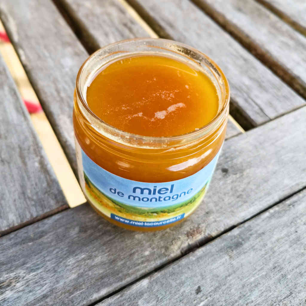 Miel Montagne Bio pot ouvert Lacourcelle