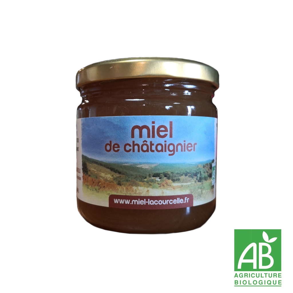 Miel de chataignier Bio origine France - pot de 500 g