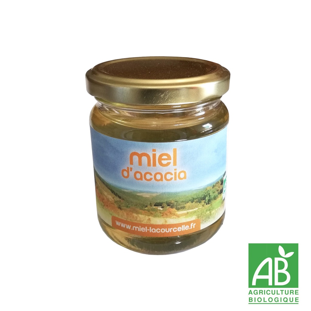Miel d'acacia Bio origine France - pot de 250 g